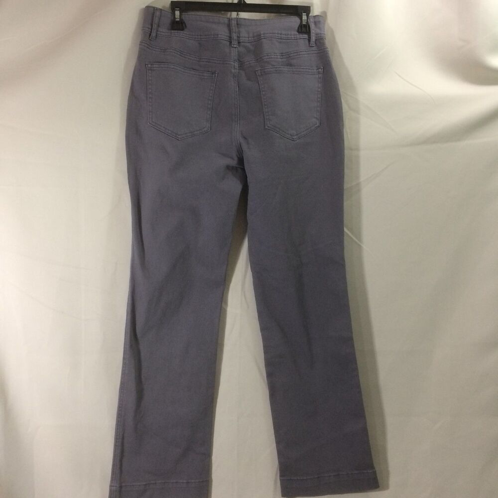NEW Flamingals Wide Leg Pants Gray Patch Pocket NWT Stretch Womens Large - Picture 6 of 7